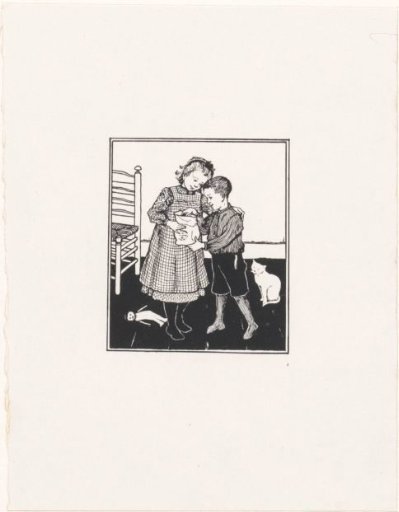 Boy and Girl with a Sack