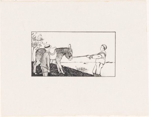 Two Boys and a Donkey
