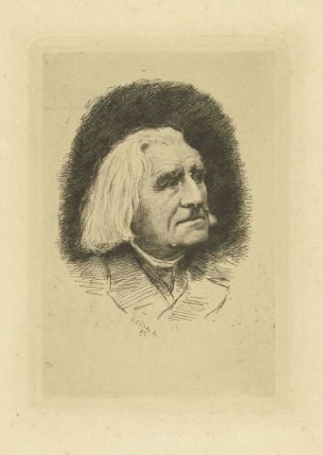 Portrait of Composer Franz Liszt