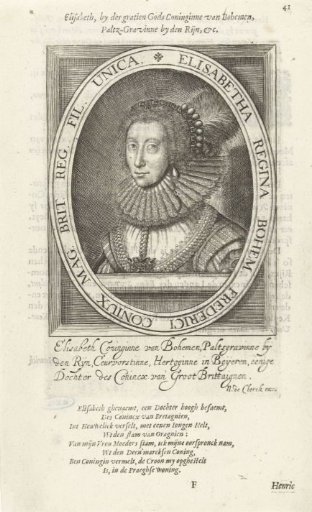 Portrait of Elisabeth Stuart, Electress of the Palatinate, Queen of Bohemia