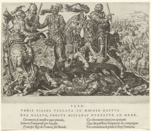 Capture of Francis I during the Battle of Pavia, 1525