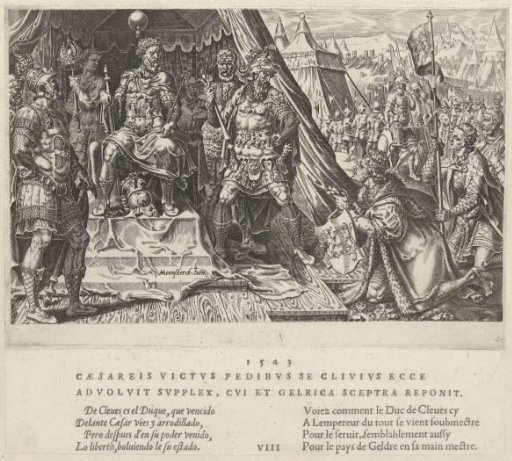William II of Guelders Submits to the Authority of Emperor Charles V, 1543
