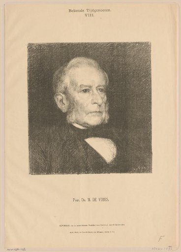 Portrait of Matthias de Vries at the age of 70