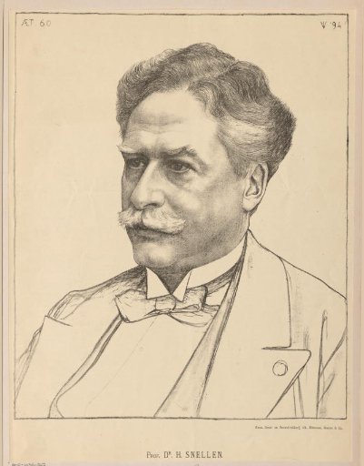 Portrait of Herman Snellen at the age of 60