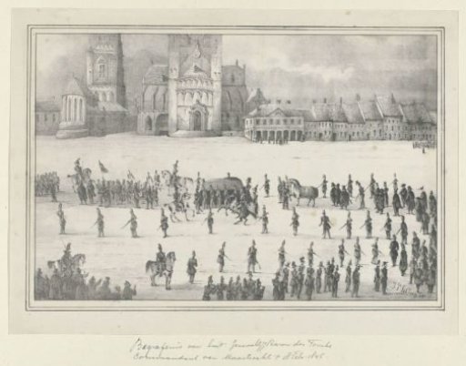 Funeral of A.J.J. Baron des Tombe, 1845