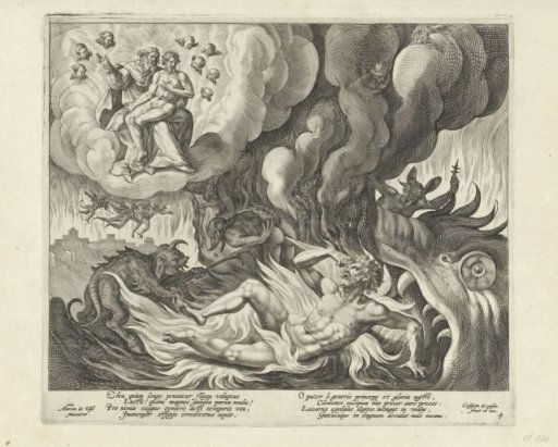Lazarus in heaven and the rich man in hell