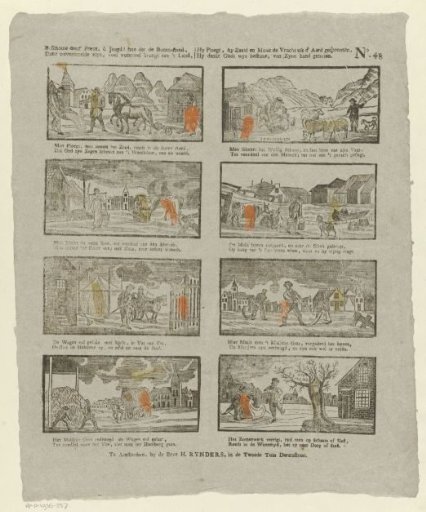 Behold this print, O youth! how the farming class, through tireless diligence, brings much benefit to the land, he ploughs, he sows and mows the fruit sprung from the earth, he thanks God's wise government, enjoyed by his hand