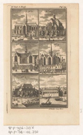 Six Different Churches and Chapels in Amsterdam