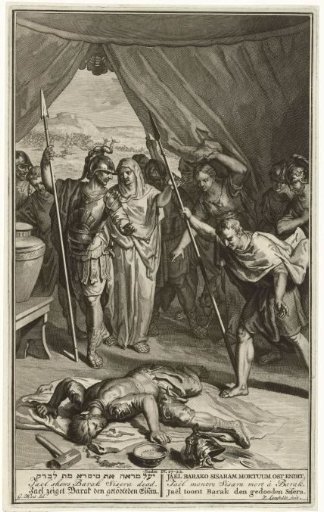 Jael Shows Barak the Dead Body of Sisera