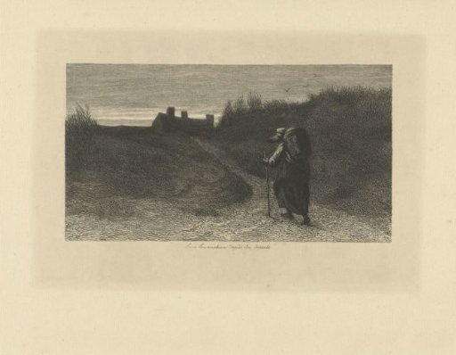 Walker in a Dune Landscape