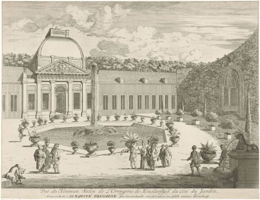 Orangery of Honselersdijk, seen from the garden side