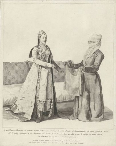 Woman in Galata Receiving a Veil
