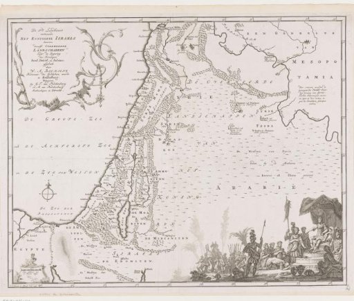 Map of the Kingdom of Israel, 1758