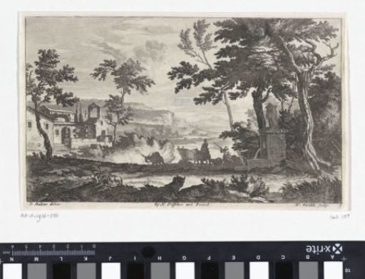 Landscape with a spring