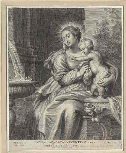 Mary with Child at a Fountain