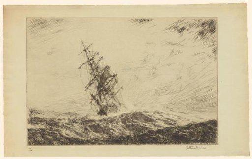 Sailing Ship in a Storm