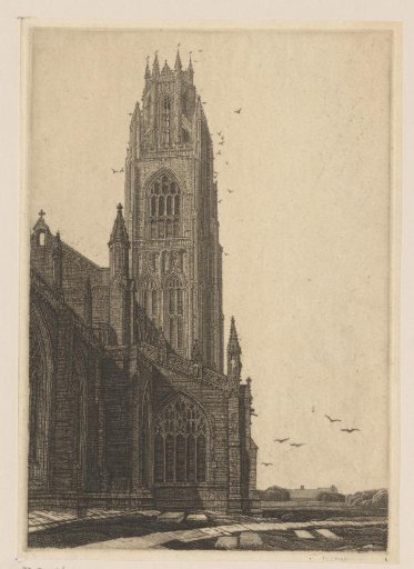View of the Saint Botolph's Church at Boston