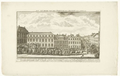 Departure of the Prince of Orange after Attending a Meeting of the States-General and the Council of State, 1763