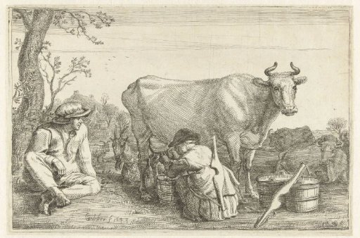 Woman Milking