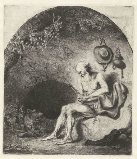 Saint Jerome in a Cave