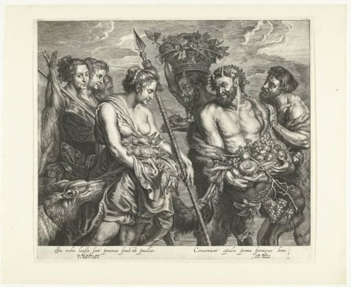 Diana and her nymphs returning from the hunt