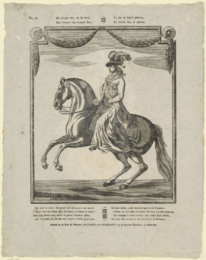 Equestrian portrait of Wilhelmina of Prussia