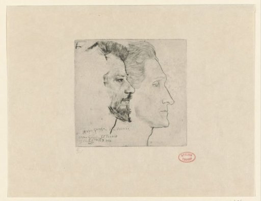 Portrait of Stefan George and Albert Verwey