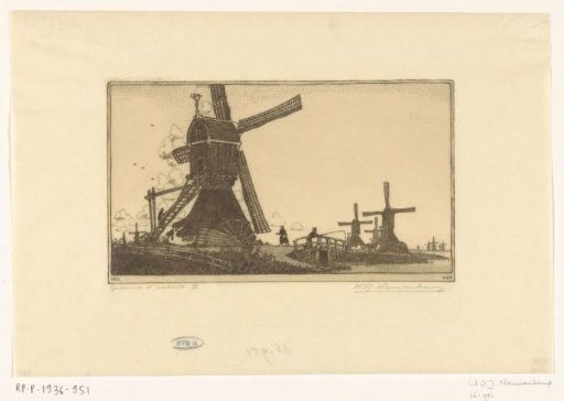 Swing Mills on the Vlist between Haastrecht and Schoonhoven