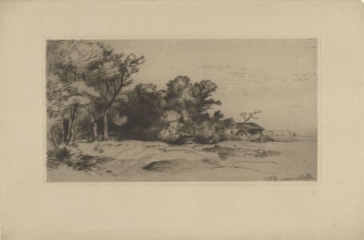 Landscape with a farm