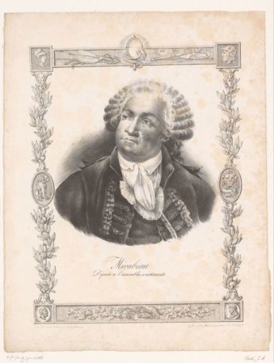 Portrait of Honoré-Gabriel Riqueti de Mirabeau