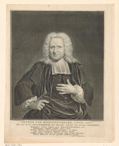 Portrait of Petrus van Musschenbroek