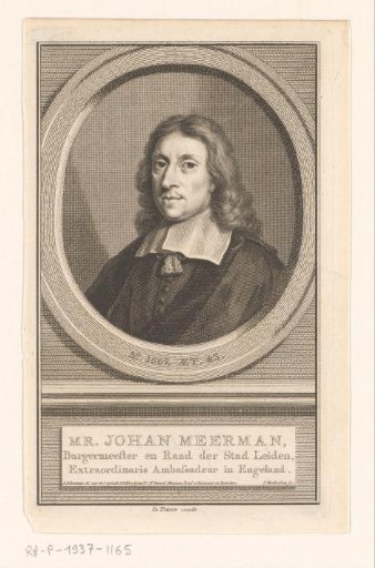Portrait of Johan Meerman at the age of 43