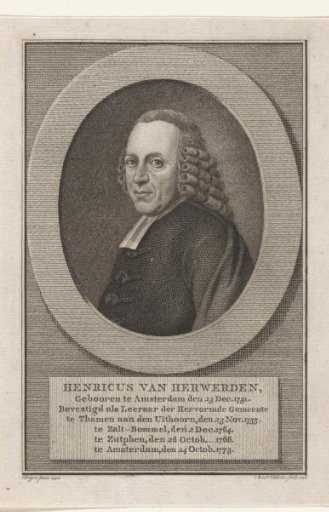 Portrait of Henricus van Herwerden
