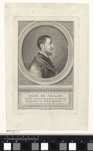 Portrait of René van Châlon, Prince of Orange