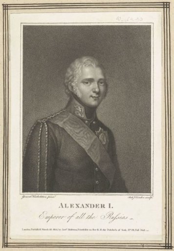 Portrait of Tsar Alexander I