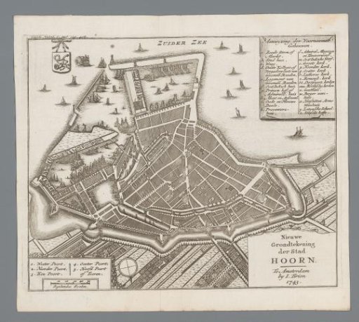 Plan of the city of Hoorn