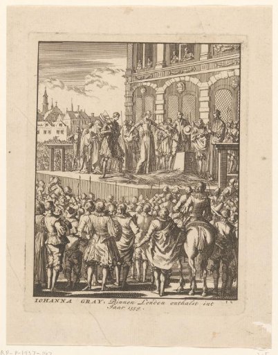 Beheading of Lady Jane Grey in London, 1554