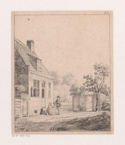 Farmhouses and hay barn