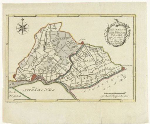 Map of Schieland and Krimpenerwaard