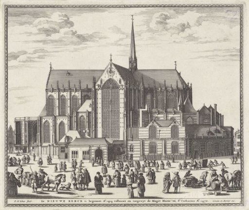 View of the New Church in Amsterdam