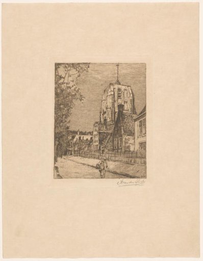 View of the Oldehove in Leeuwarden