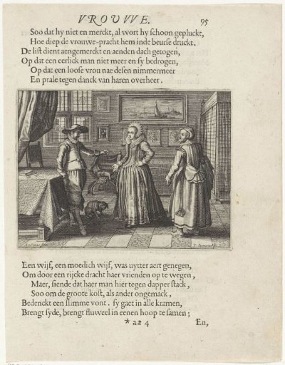 Couple and Servant in an Interior