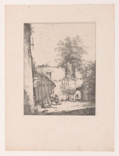 Courtyard of an old castle