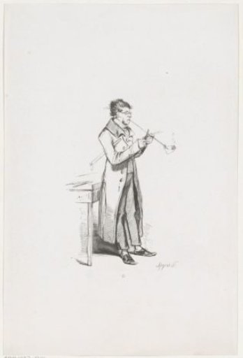 Scholar in his study