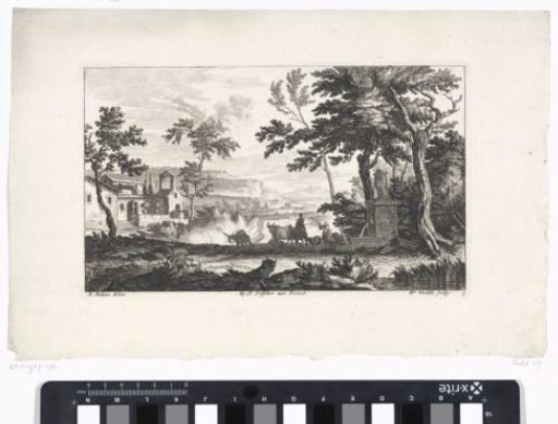 Landscape with a spring