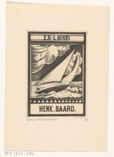 Ex libris of Henk Baard
