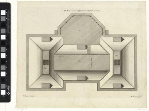 View from Above of the Roof of the House De Nes at Vreeland