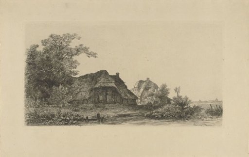 Farmhouses by the water