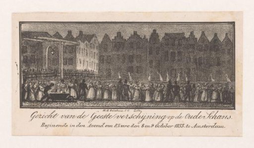 Spectators Watching the Apparition on the Oude Schans