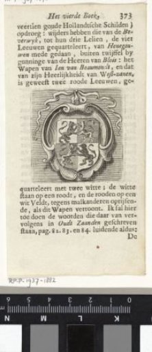 Coat of arms of Jan van Beaumondt